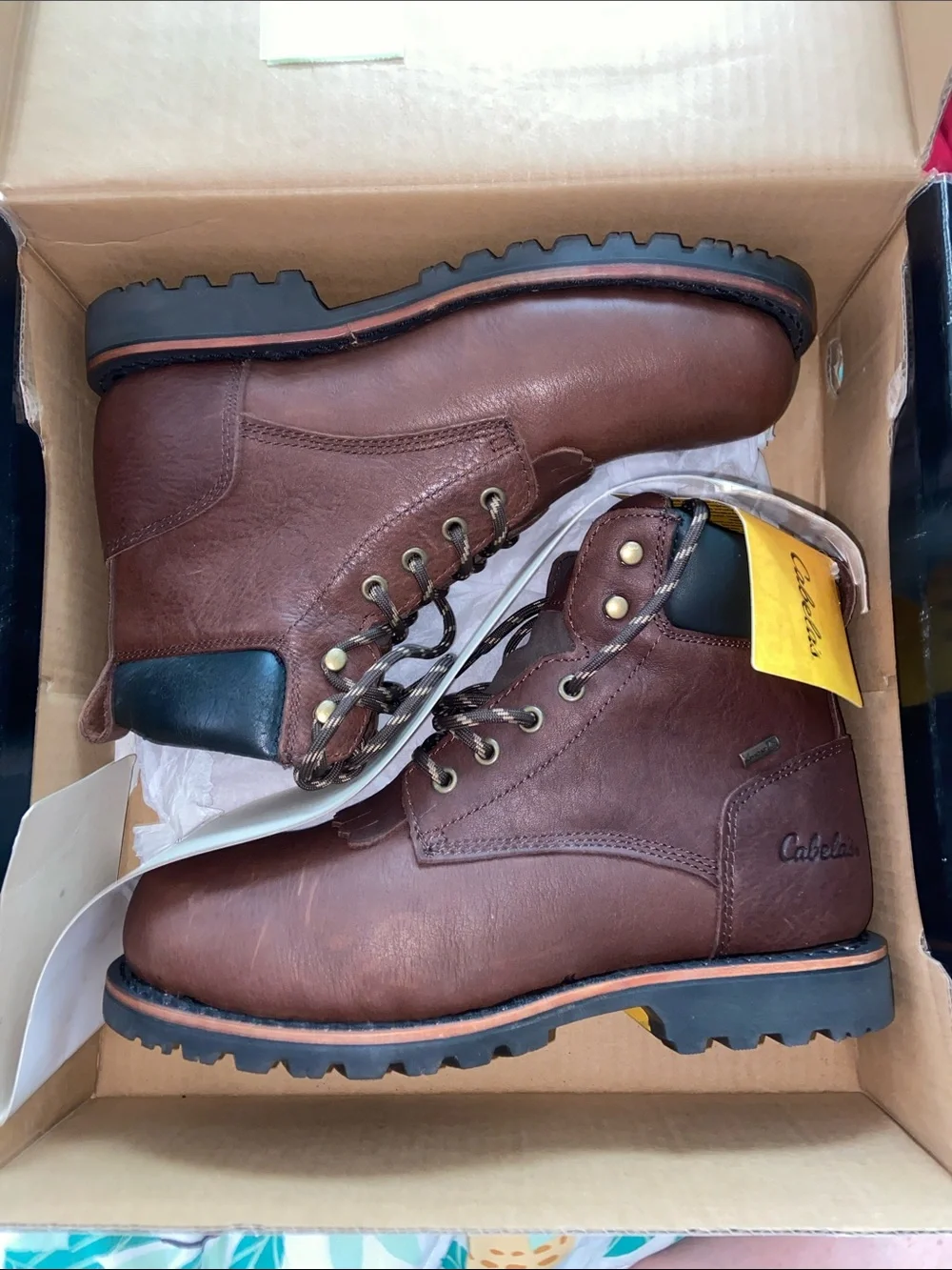 NIB REDHEAD KILTIE 7” WORK BOOTS 9M Cabela’s Brown